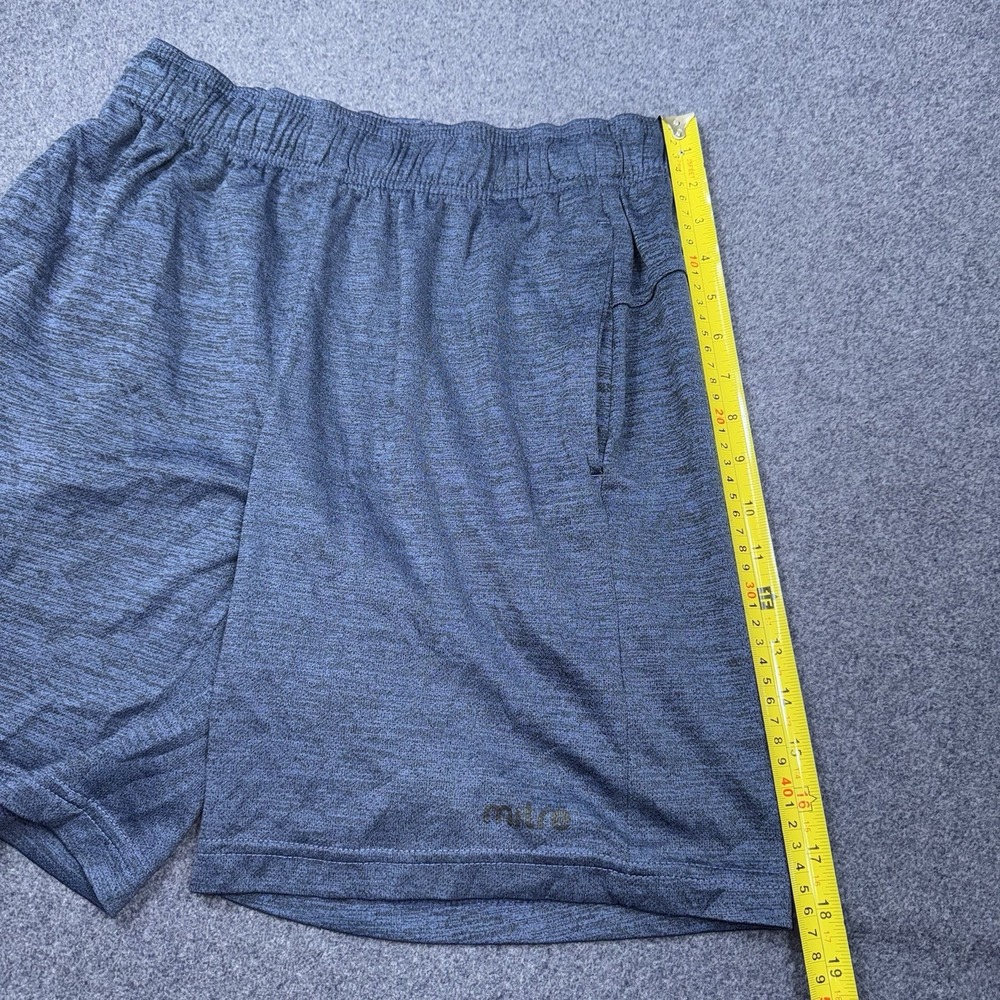 Mitre Mens Small Athletic Shorts BlueRunning Soccer Gym Workout Elastic Waist - Picture 9 of 9